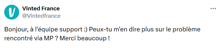 Contacter vinted depuis twitter