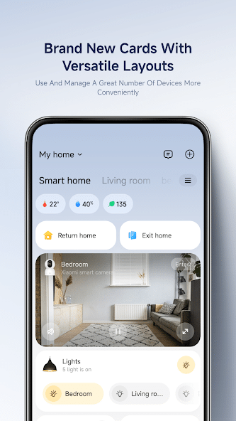 Exemple interface Xiaomi Home