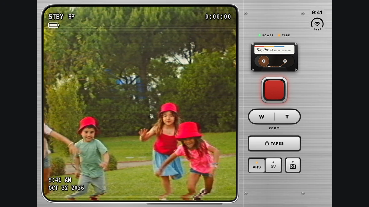 Cette application transforme votre iPhone en caméscope rétro, sans abonnement